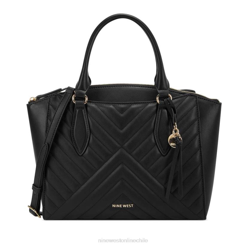 Nine West bolso satchel jet set acolchado con estampado de cachemira 2Z2T2759Nine West cartera negra