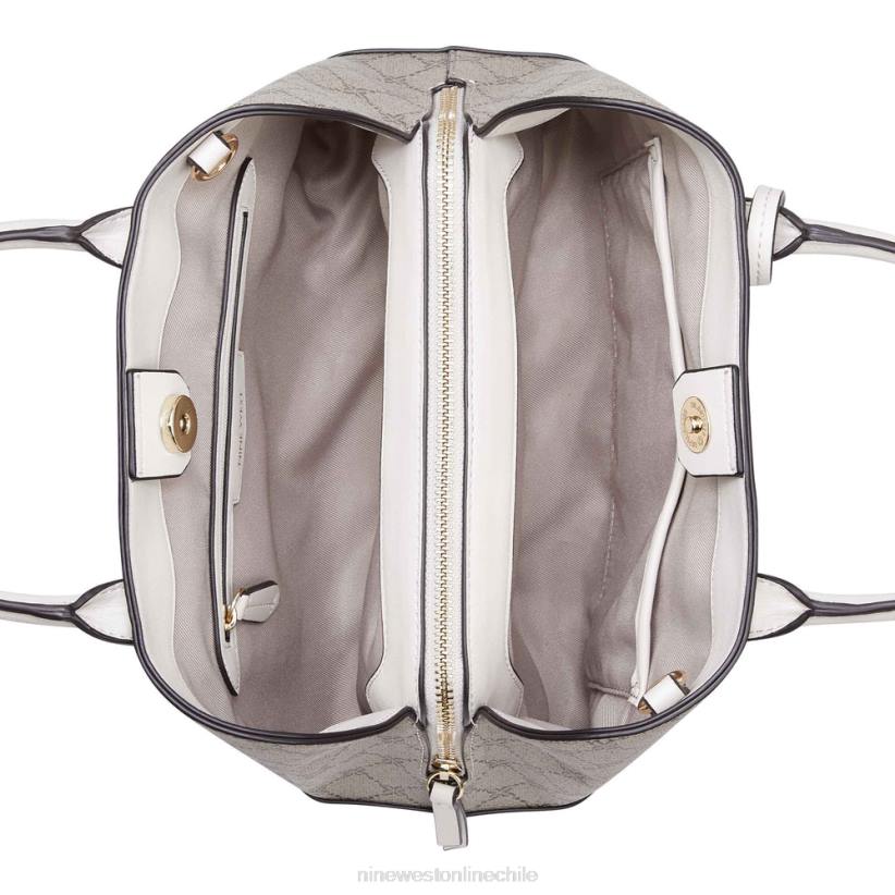Nine West cartera jet set brooklyn 2Z2T2816 logotipo beige/leche Nine West zapatillas chile