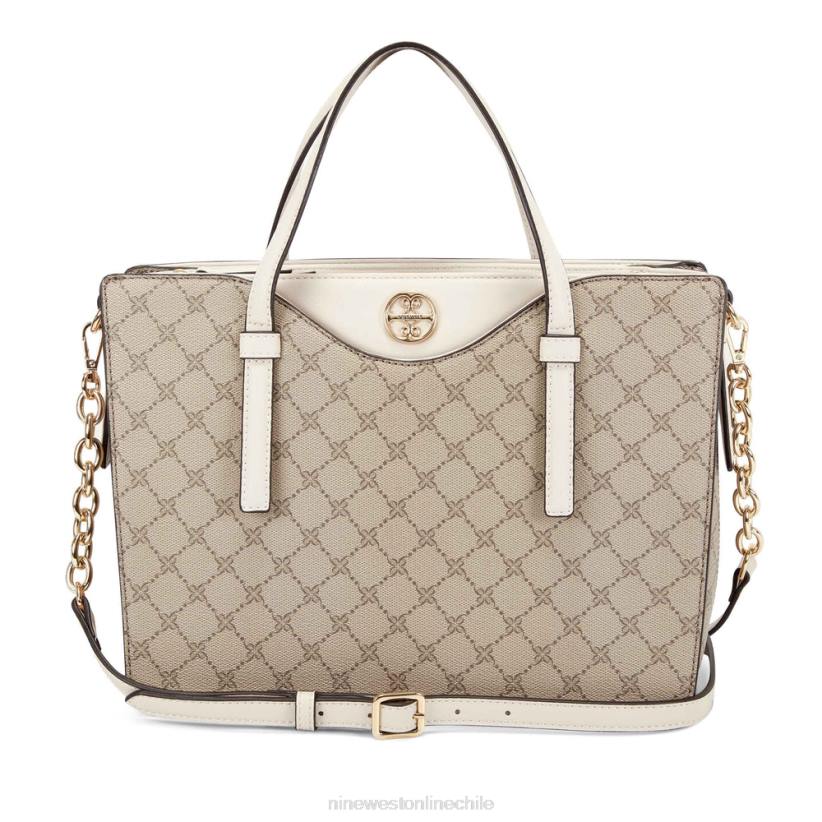 Nine West cartera jet set ginebra 2Z2T2825 logotipo beige/leche Nine West cartera negra