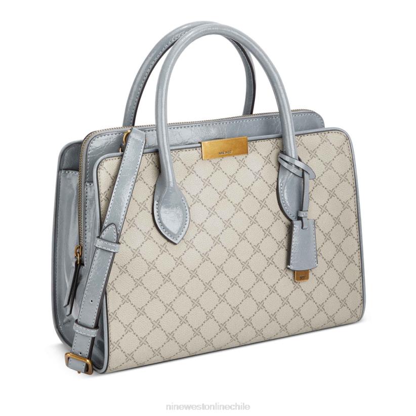 Nine West cartera susan jet set 2Z2T2763 logotipo beige/pizarra Nine West chile carteras