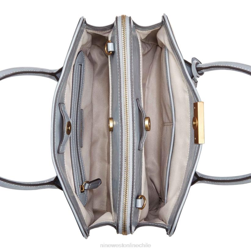 Nine West cartera susan jet set 2Z2T2763 logotipo beige/pizarra Nine West chile carteras