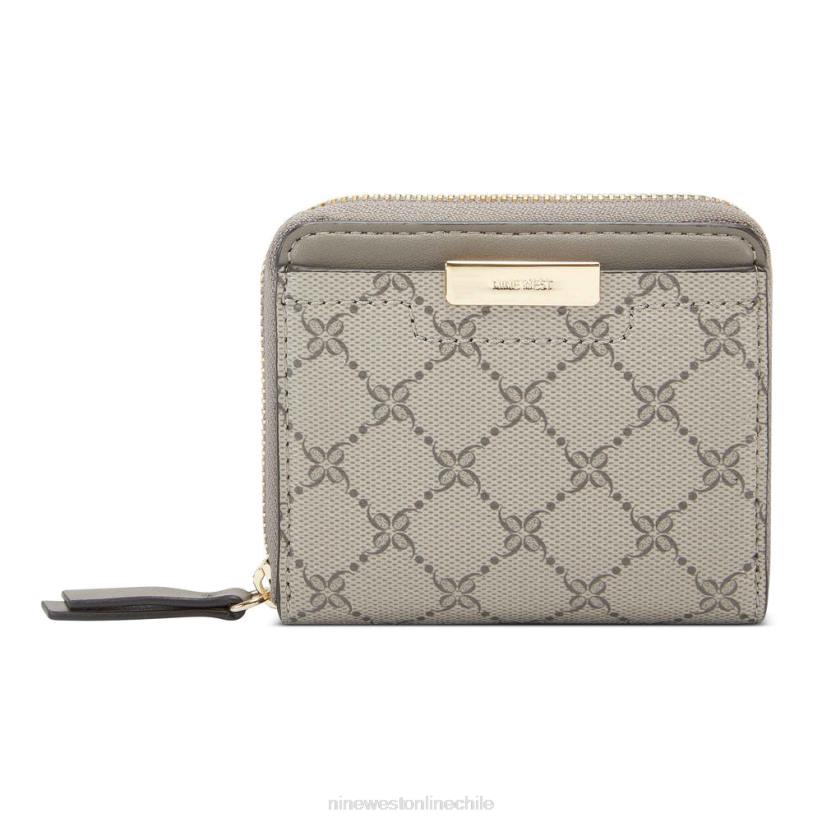 Nine West cartera lawson con cremallera alrededor 2Z2T2847 logotipo beige/pedernal Nine West chile carteras