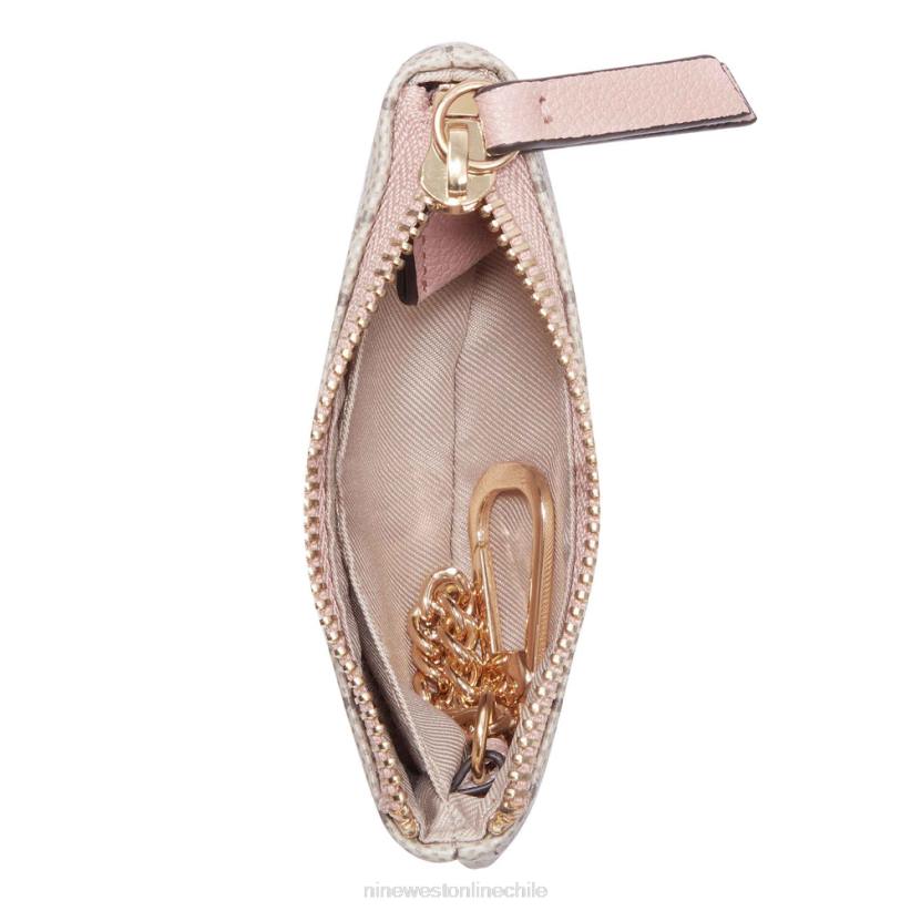 Nine West llavero con cremallera lawson 2Z2T2845 logotipo beige/rosa moderno Nine West sandals