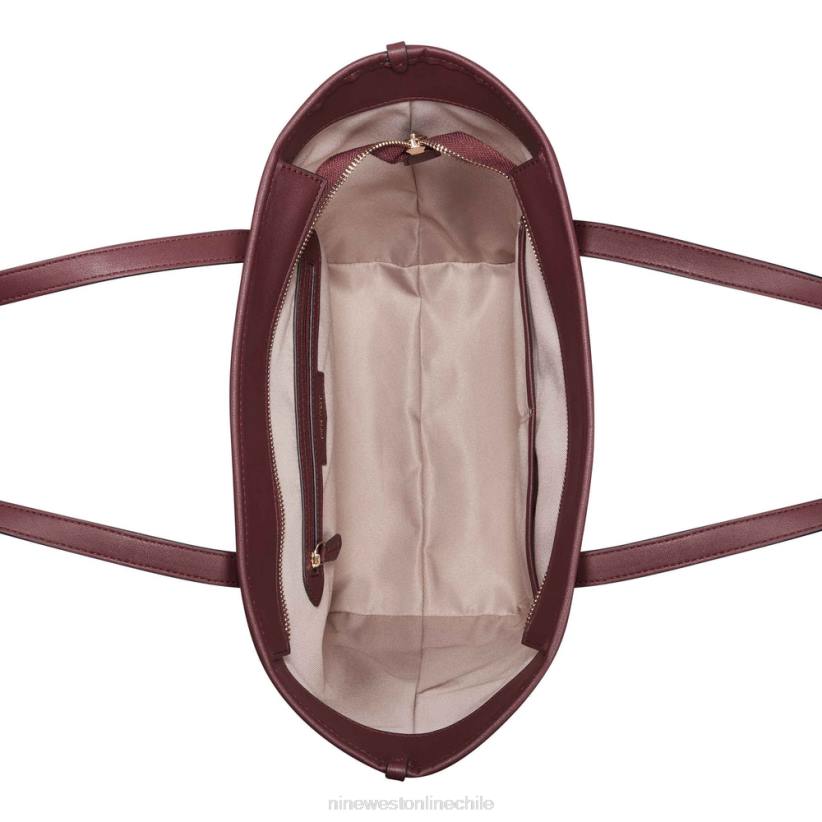 Nine West bolso de esmeril 2Z2T2695 logotipo marrón/merlot Nine West sandals