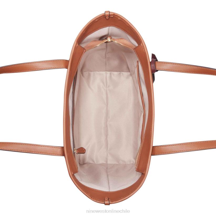 Nine West bolso de esmeril 2Z2T2720 logotipo dorado/bronceado silla de montar Nine West zapatillas chile