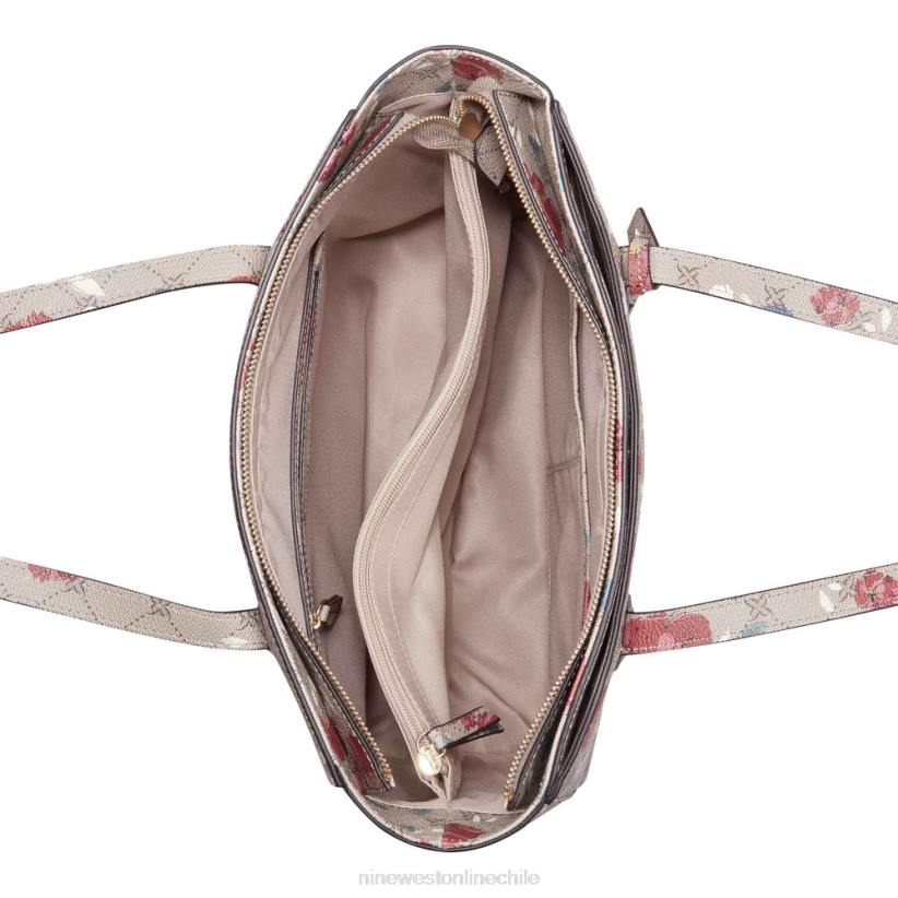 Nine West bolso shayden 2Z2T2699 floral avellana Nine West cartera negra