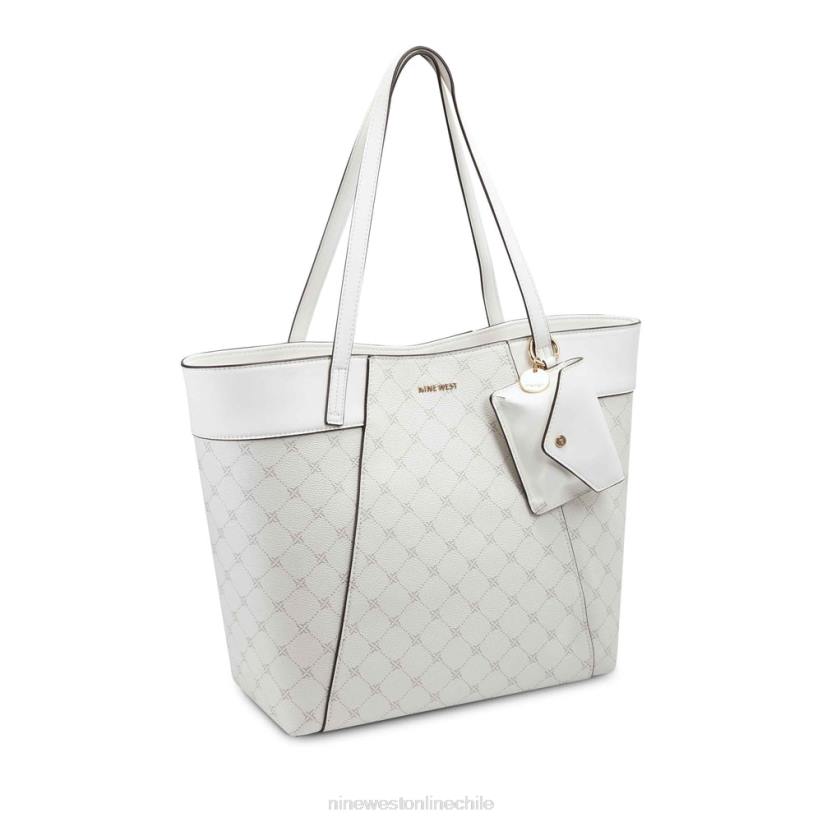 Nine West bolso shopper jet set sunnyside 2Z2T2712 logotipo blanco óptico Nine West shoes