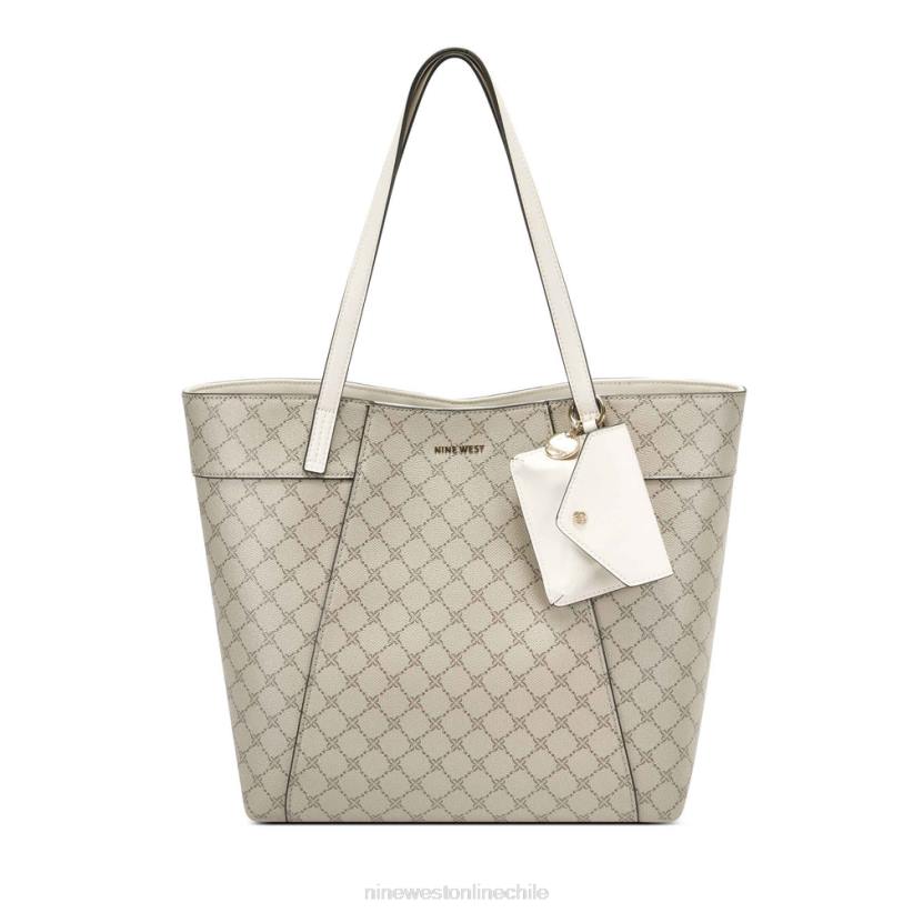 Nine West bolso shopper jet set sunnyside 2Z2T2715 logotipo beige/leche Nine West chile carteras