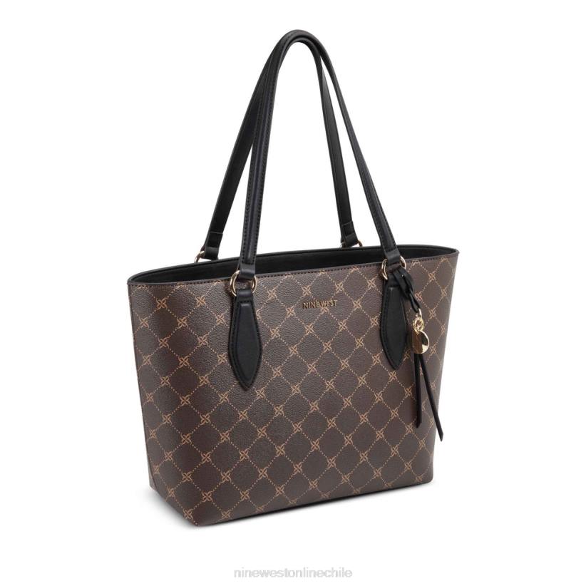 Nine West bolso shopper pequeño con estampado de cachemira 2Z2T2709 marrón/negro Nine West chile carteras