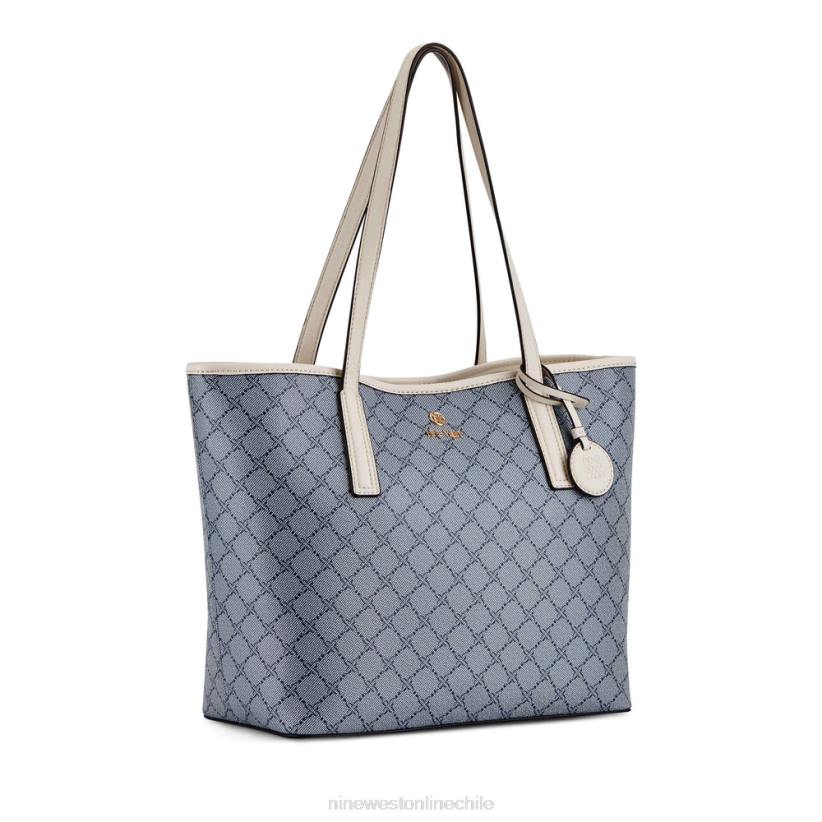 Nine West bolso tote 2 en 1 delaine 2Z2T2134 logotipo de cambray/leche Nine West cartera negra