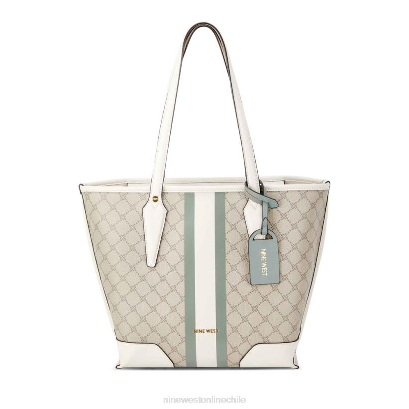 Nine West bolso tote esmeril pequeño 2Z2T2193 logotipo beige/áloe Nine West chile outlet
