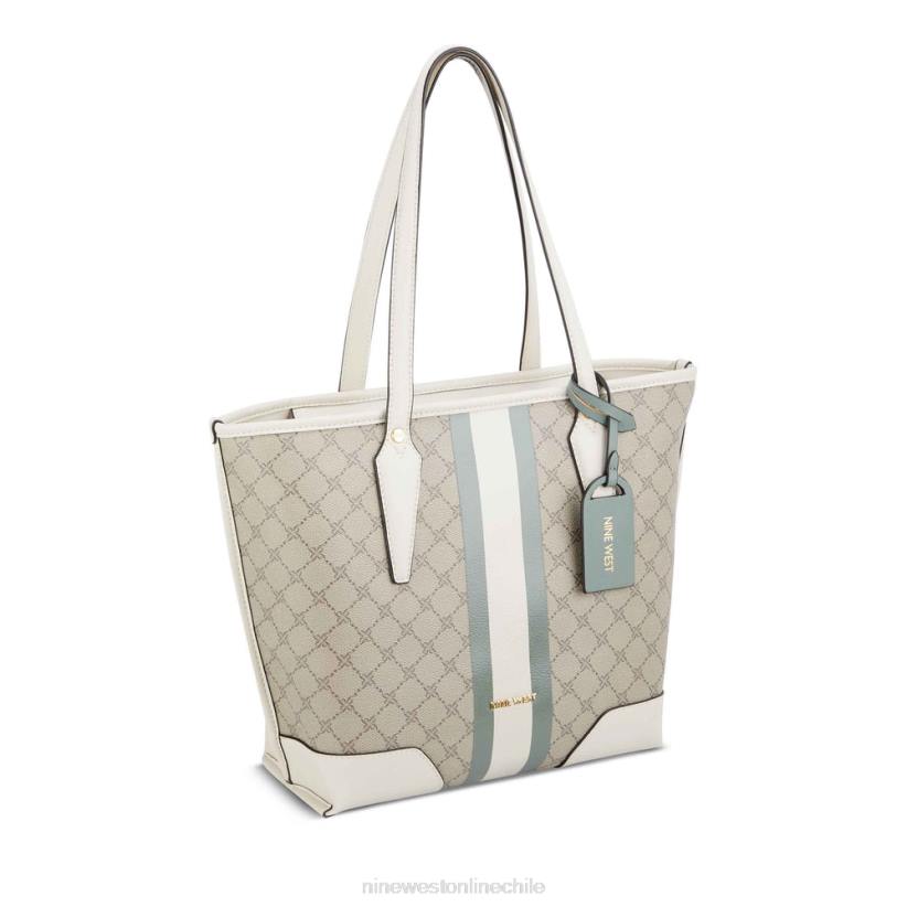 Nine West bolso tote esmeril pequeño 2Z2T2193 logotipo beige/áloe Nine West chile outlet