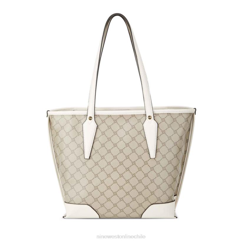 Nine West bolso tote esmeril pequeño 2Z2T2193 logotipo beige/áloe Nine West chile outlet