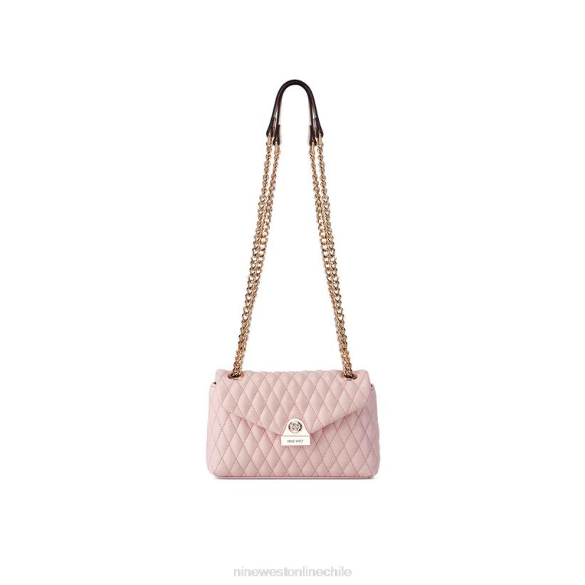 Nine West Caelia mini bandolera convertible con solapa 2Z2T2440 rosa pastel Nine West cartera negra