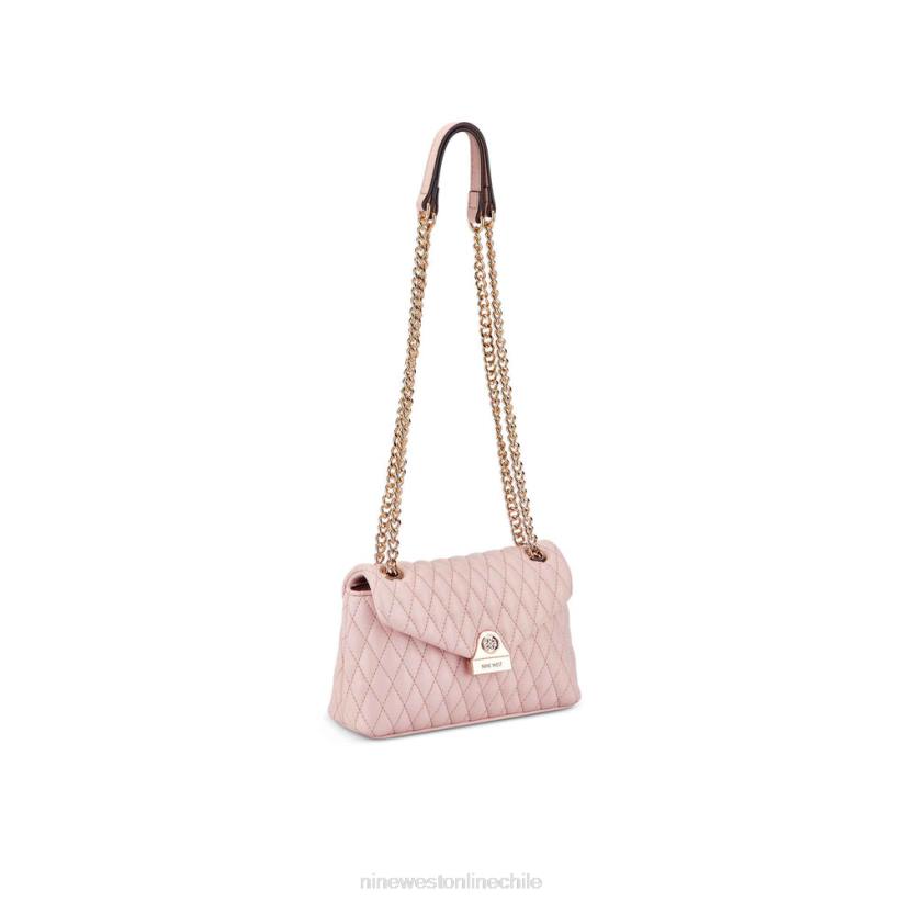 Nine West Caelia mini bandolera convertible con solapa 2Z2T2440 rosa pastel Nine West cartera negra