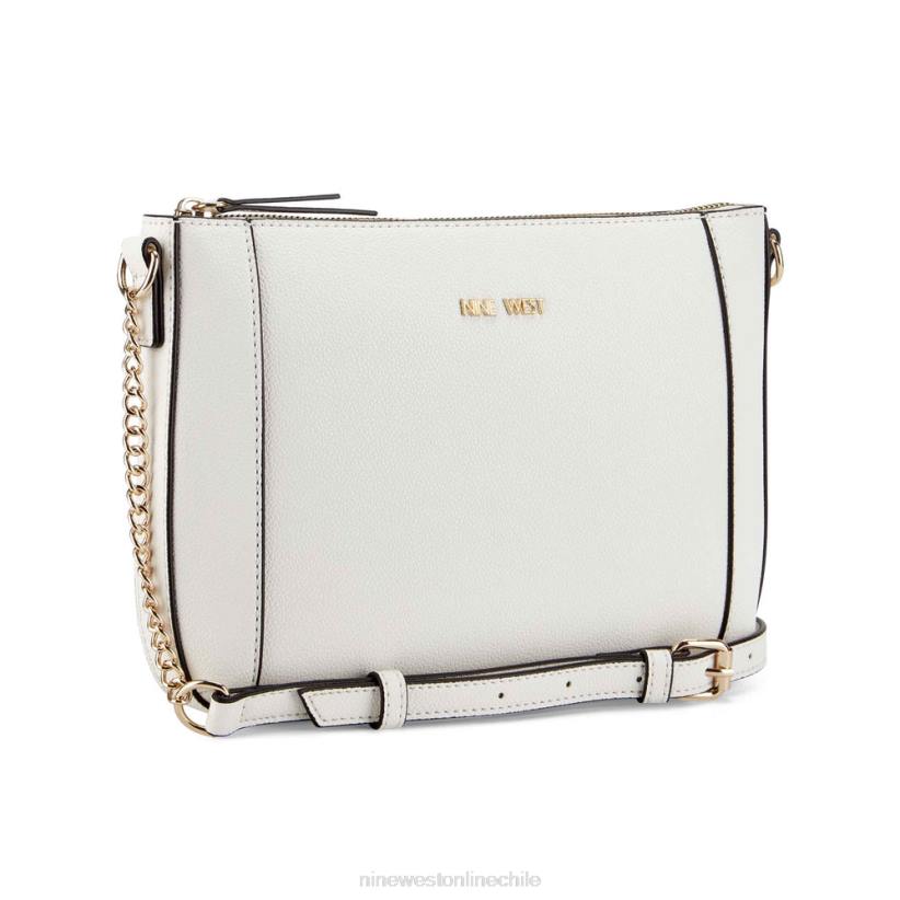Nine West bandolera con cremallera superior Basil 2Z2T2432 micro guijarro blanco óptico Nine West chile carteras