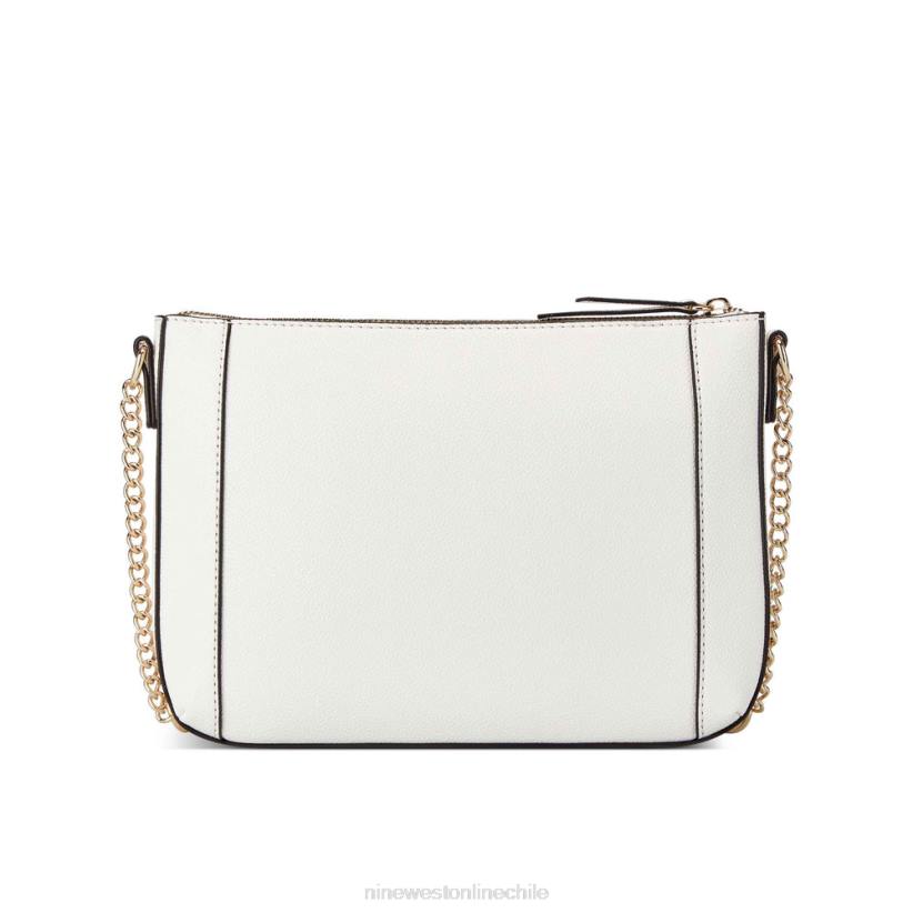 Nine West bandolera con cremallera superior Basil 2Z2T2432 micro guijarro blanco óptico Nine West chile carteras