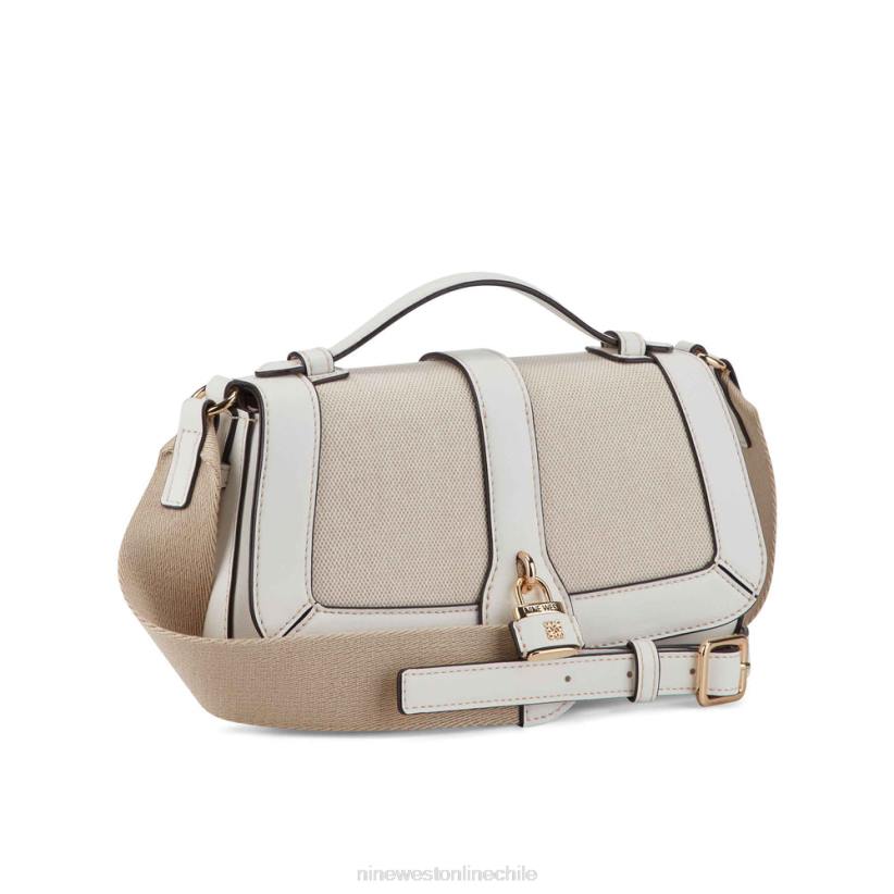 Nine West bandolera con solapa shirin 2Z2T2540 lienzo blanco óptico Nine West chile carteras