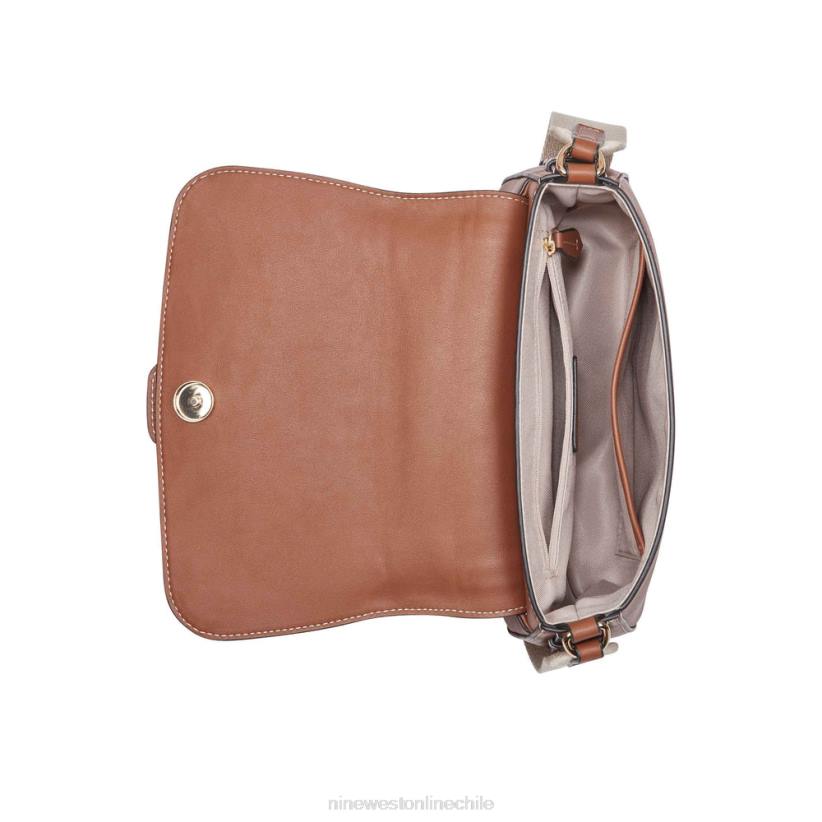Nine West bandolera con solapa shirin 2Z2T2541 lona color canela Nine West chile outlet