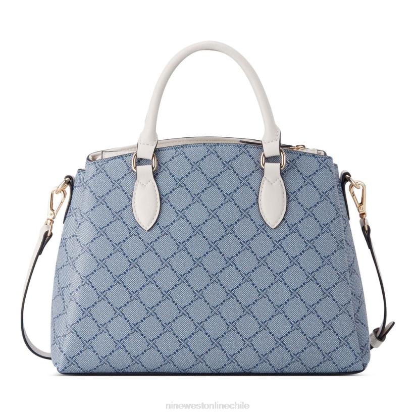 Nine West bandolera pequeña Zenith con tres compartimentos 2Z2T2552 logotipo de cambray/leche Nine West chile carteras