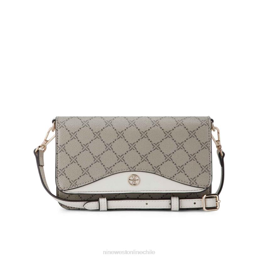 Nine West billetera kyelle con cordón 2Z2T2501 logotipo beige/leche Nine West shoes