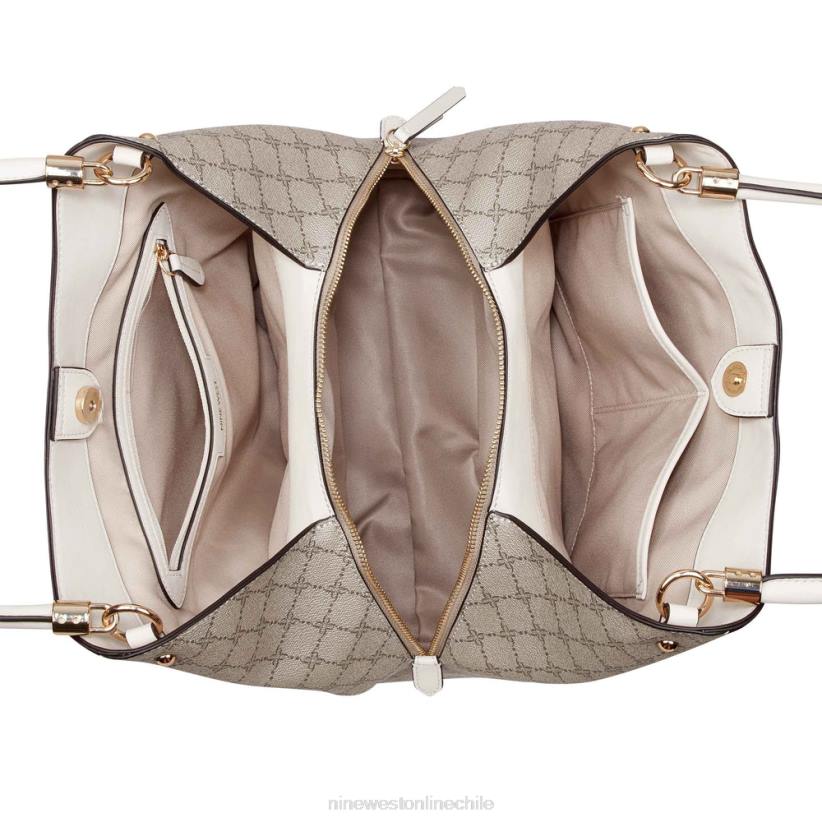 Nine West bolso de mano etta jet set 2Z2T2475 logotipo beige/leche Nine West chile outlet