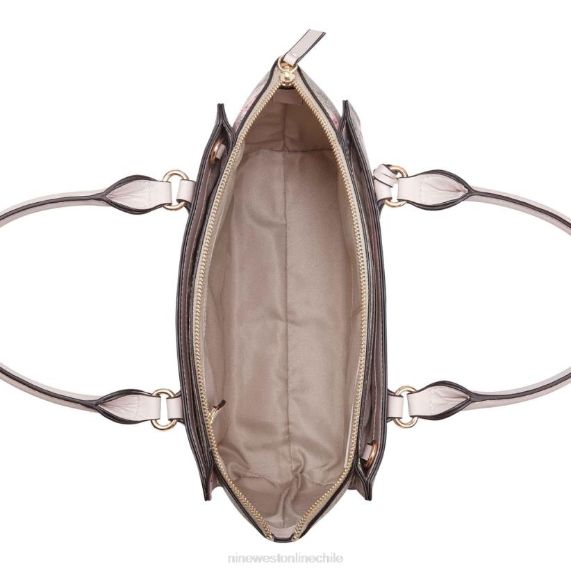 Nine West bolso satchel jet set con estampado de cachemira 2Z2T2533 logotipo floral Nine West zapatillas chile