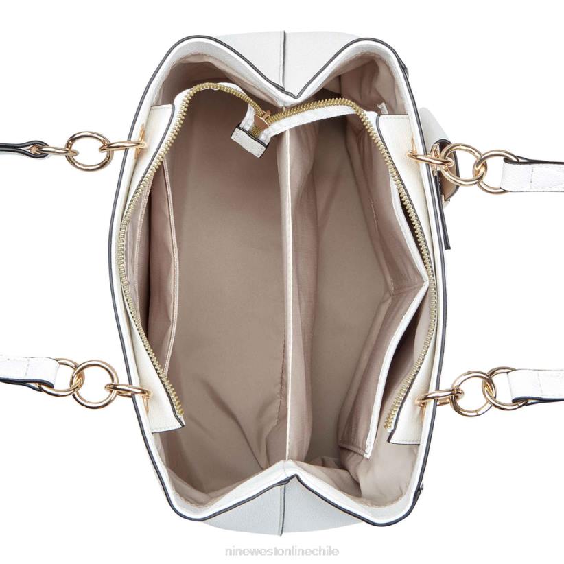 Nine West bolso shopper albahaca jet set 2Z2T2428 blanco óptico Nine West cartera negra