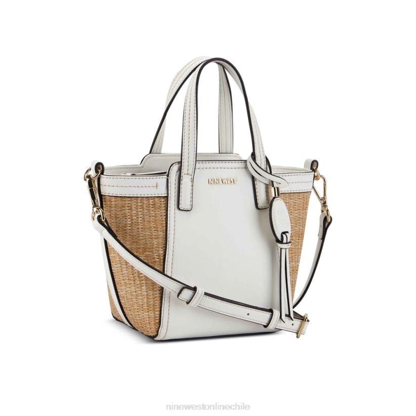Nine West bolso tote jenae mini elite 2Z2T2488 blanco Nine West cartera negra