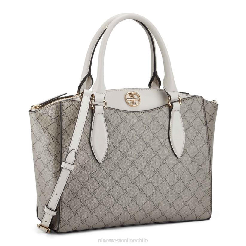 Nine West cartera kyelle jet set 2Z2T2498 logotipo beige/leche Nine West chile carteras