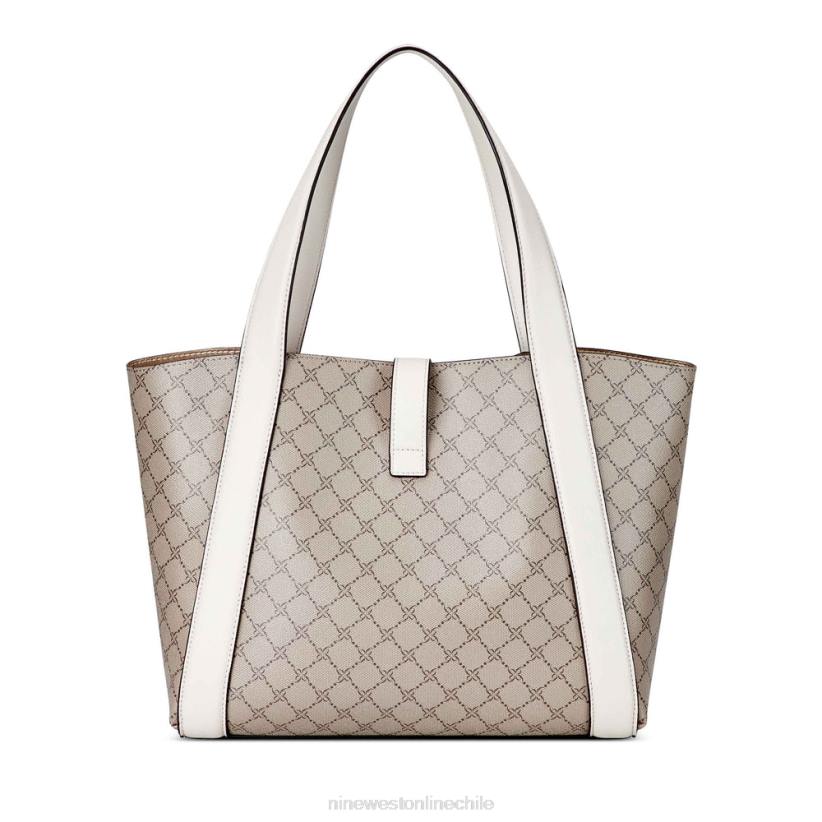 Nine West más bolso tote 2 en 1 2Z2T2525 logotipo beige/leche Nine West shoes