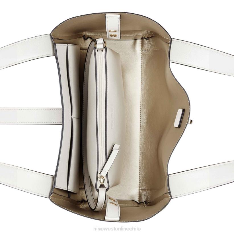 Nine West más bolso tote 2 en 1 2Z2T2525 logotipo beige/leche Nine West shoes