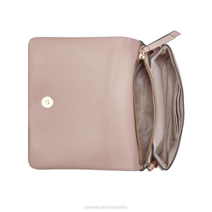 Nine West mini bandolera Emmaline con solapa 2Z2T2464 rubor Nine West cartera negra