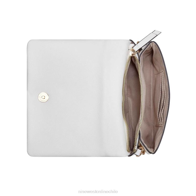 Nine West mini bandolera Emmaline con solapa 2Z2T2465 blanco óptico Nine West shoes