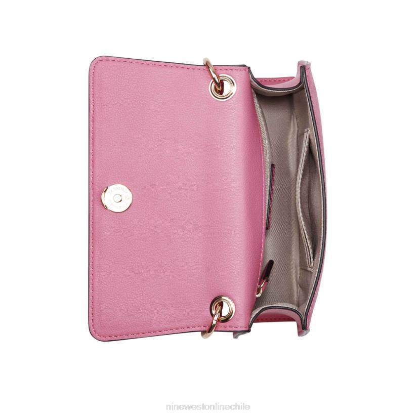 Nine West mini bandolera anais con solapa 2Z2T2415 guayaba Nine West chile outlet