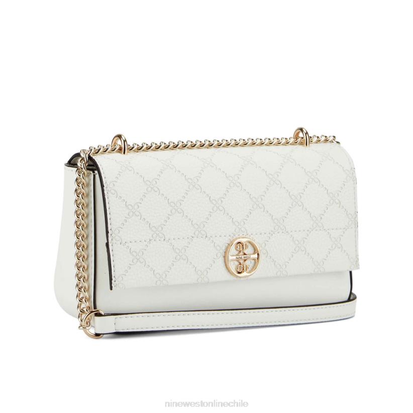 Nine West solapa cruzada convertible kyelle 2Z2T2494 blanco óptico Nine West cartera negra