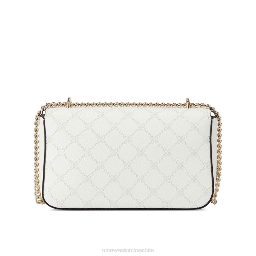 Nine West solapa cruzada convertible kyelle 2Z2T2494 blanco óptico Nine West cartera negra