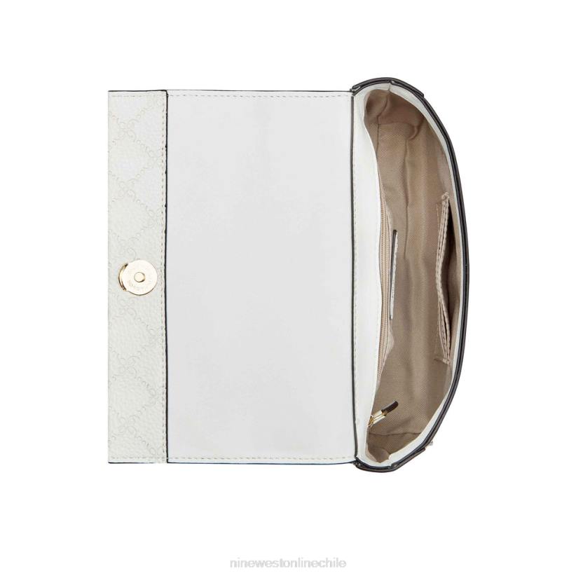 Nine West solapa cruzada convertible kyelle 2Z2T2494 blanco óptico Nine West cartera negra