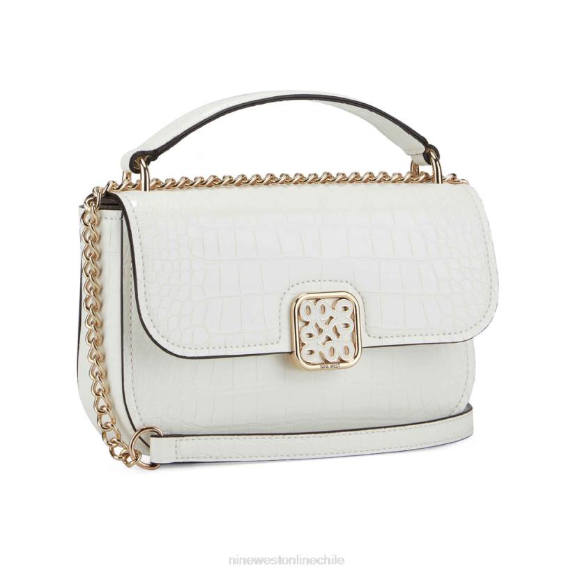 Nine West solapa cruzada convertible tao 2Z2T2548 blanco óptico Nine West cartera negra