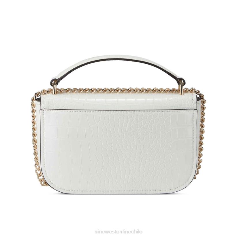 Nine West solapa cruzada convertible tao 2Z2T2548 blanco óptico Nine West cartera negra