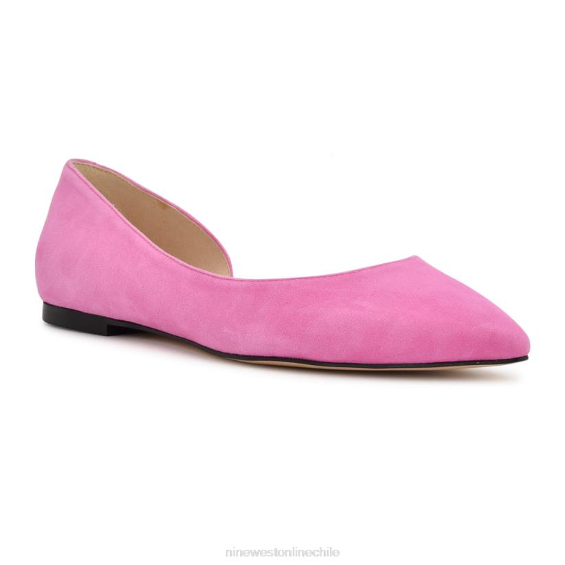 Nine West pisos blaha d\'orsay 2Z2T887 gamuza rosa neón Nine West shoes