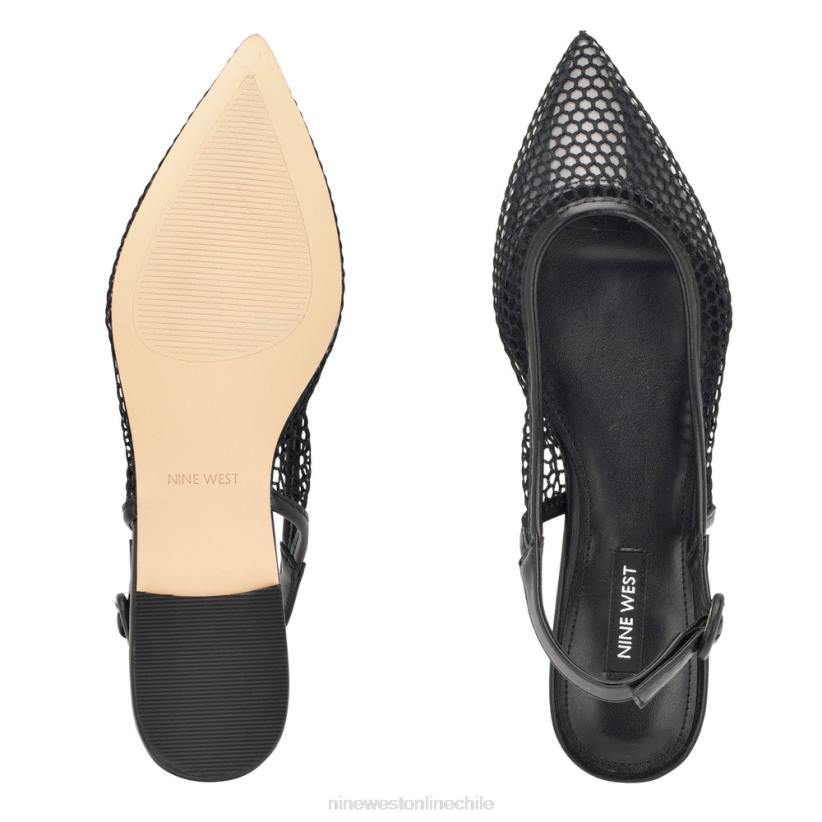Nine West zapatos planos con tira trasera de malla Branid 2Z2T2305 negro/claro Nine West zapatillas chile