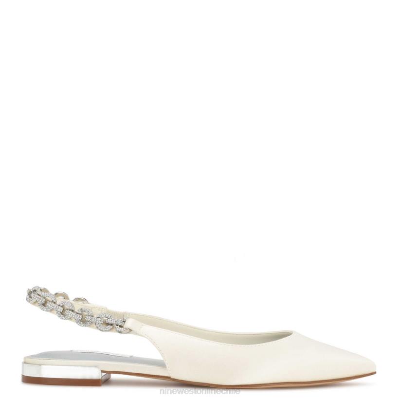 Nine West zapatos planos loriah 2Z2T1783 cristal satinado marfil Nine West zapatillas chile