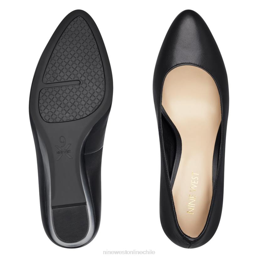 Nine West cuñas jazzin con punta almendra 2Z2T2368 cuero negro Nine West cartera negra