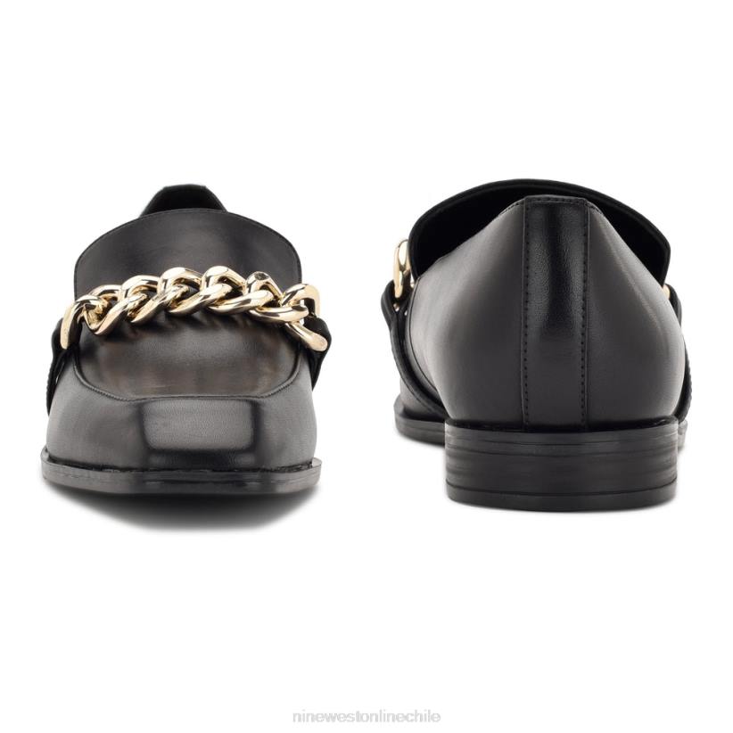 Nine West mocasines sin cordones onxe 2Z2T2158 cuero negro Nine West cartera negra