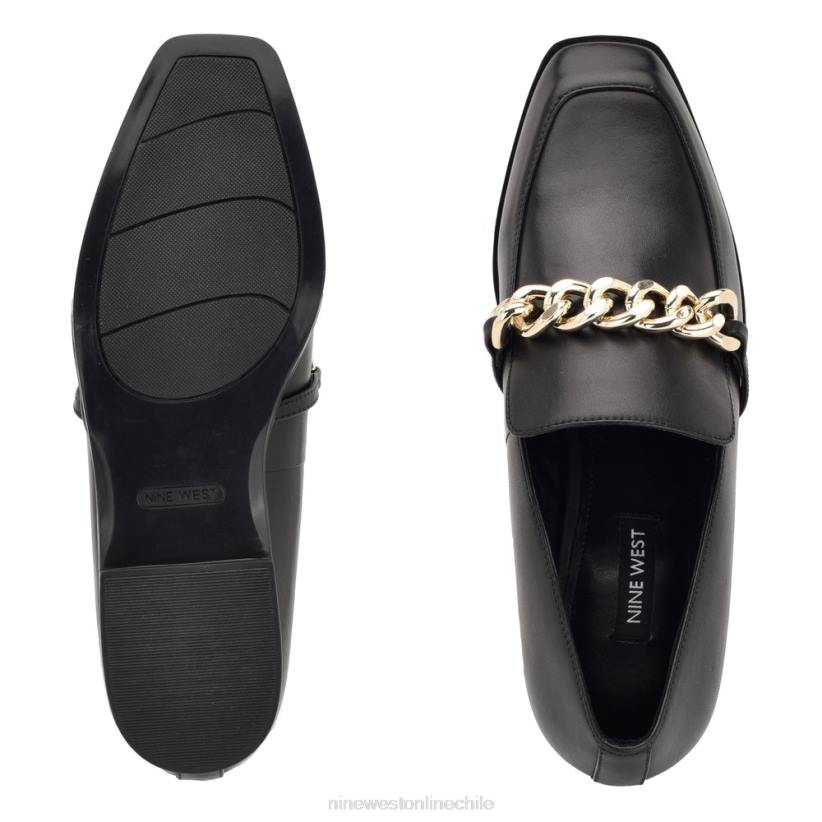 Nine West mocasines sin cordones onxe 2Z2T2158 cuero negro Nine West cartera negra