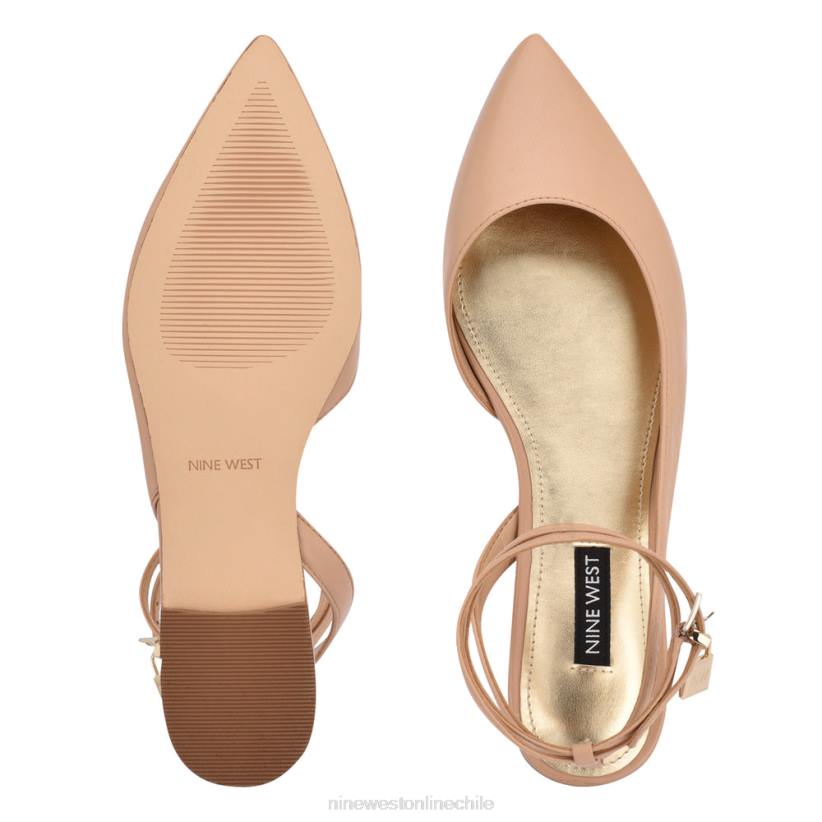 Nine West zapatos planos baria con punta puntiaguda 2Z2T2211 cuero rubor cálido Nine West chile outlet