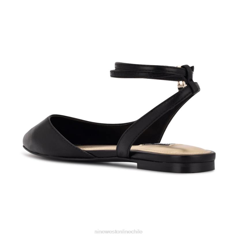 Nine West zapatos planos baria con punta puntiaguda 2Z2T2282 cuero negro Nine West chile carteras