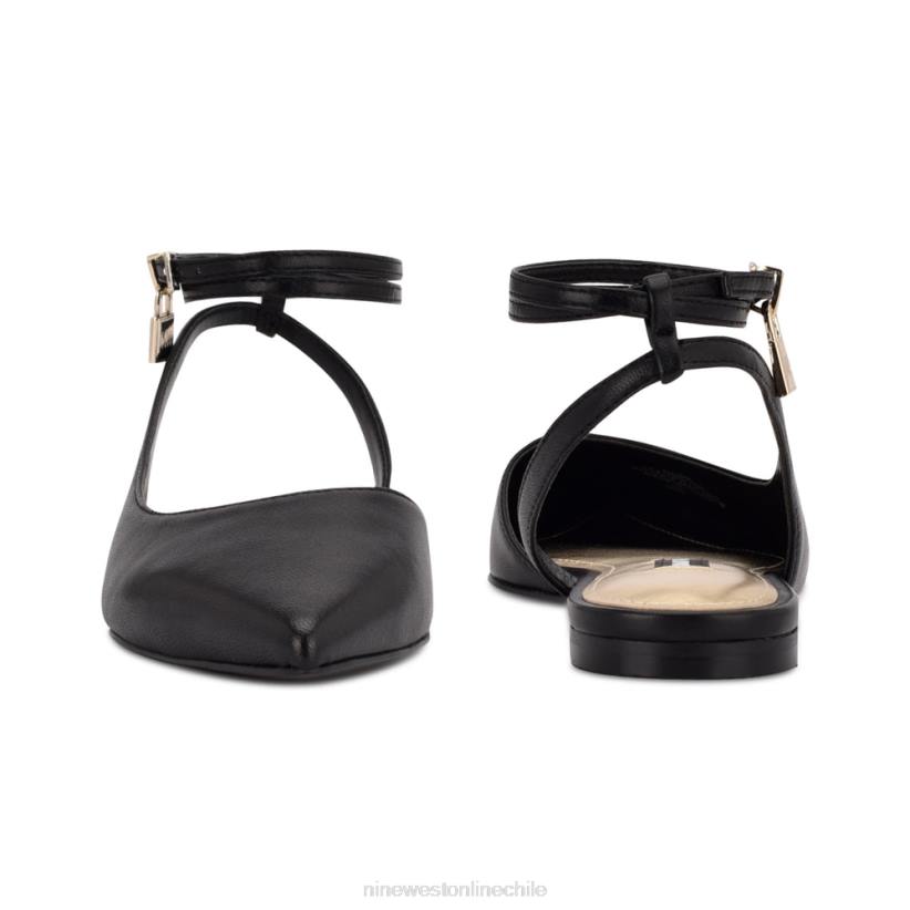 Nine West zapatos planos baria con punta puntiaguda 2Z2T2282 cuero negro Nine West chile carteras
