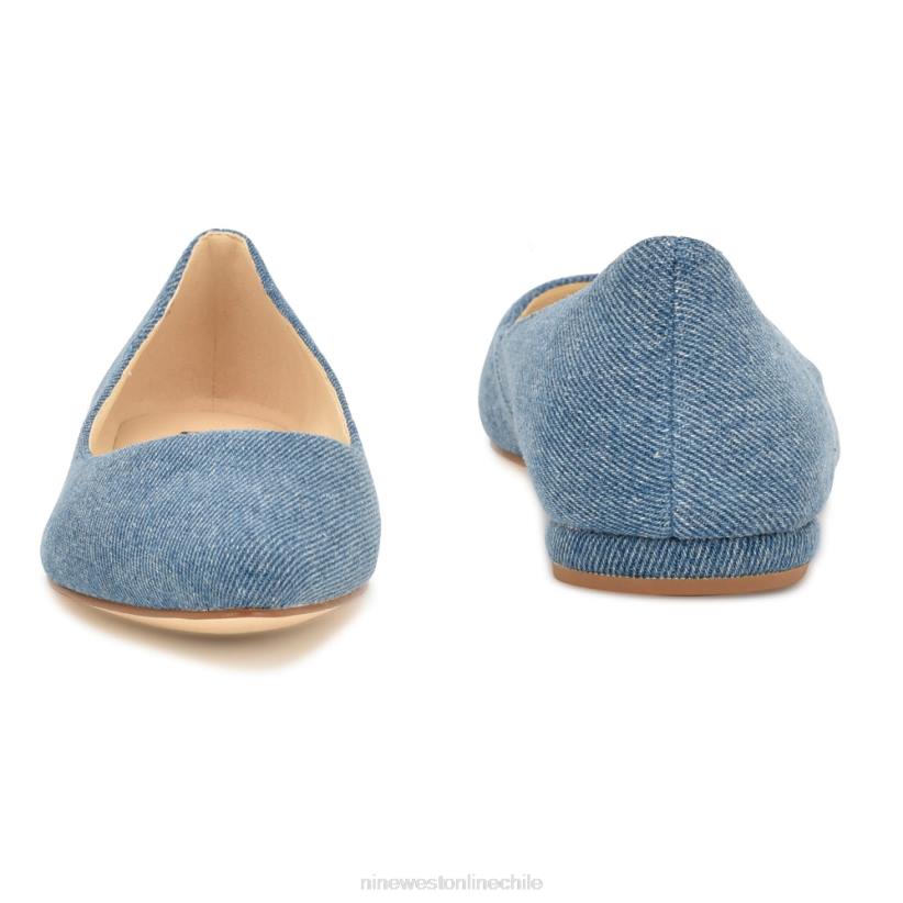 Nine West zapatos planos con punta de almendra 2Z2T871 mezclilla azul Nine West zapatillas chile